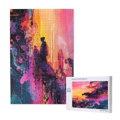 Puzzle Abstrakt,Puzzle 6000 Teile Landschaft Holzpuzzle Erwachsene mit Geschenkbox,Schwieriges,Unterhaltsames,Herausforderndes,Geeignet für Anfänger ab 14 Jahren,Geschenke für Männer/Frauen M-1745 von Yeogcohe